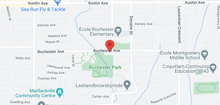map of 1428 ROCHESTER AVENUE